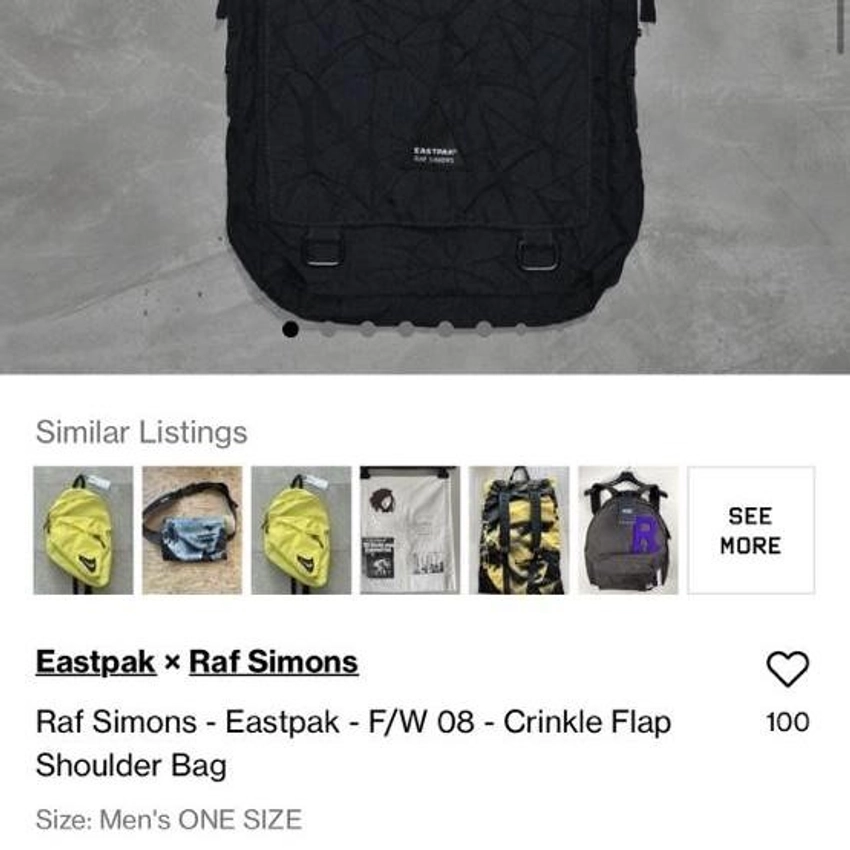 Raf Simons Raf Simons - Eastpak - F/W 08 - Crinkle Flap Shoulder