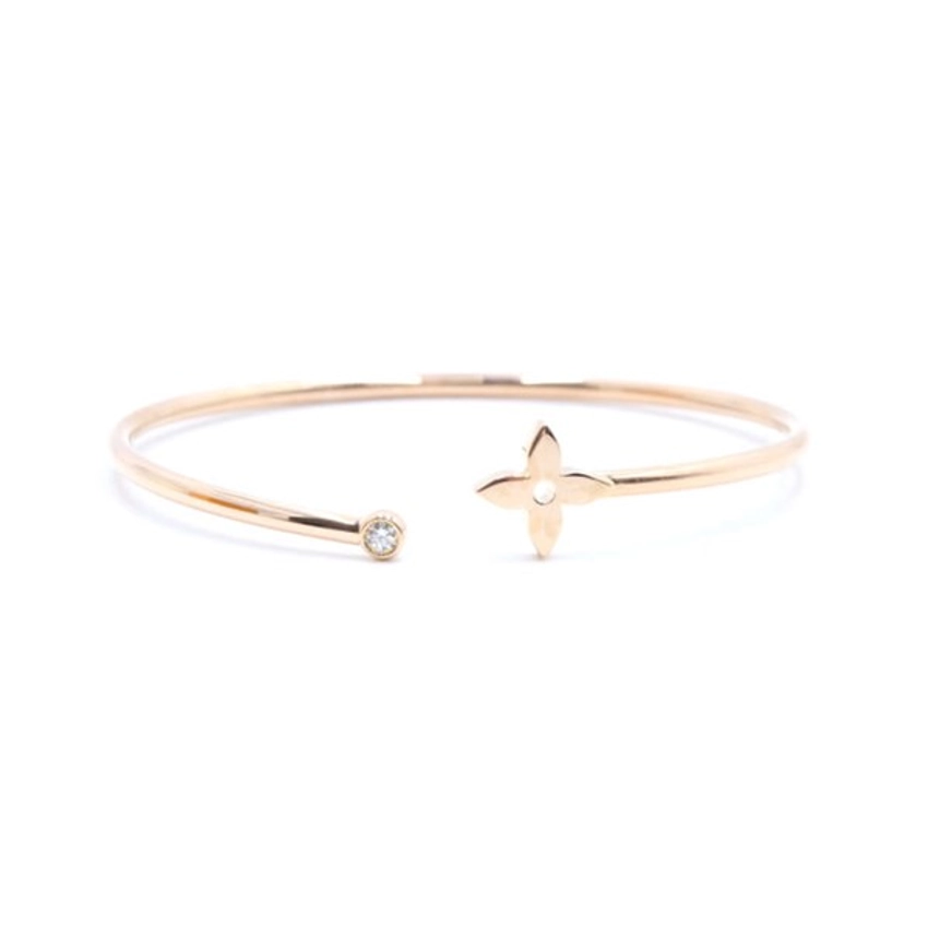 Louis Vuitton Idylle blossom twist bracelet, pink gold (Q95533)