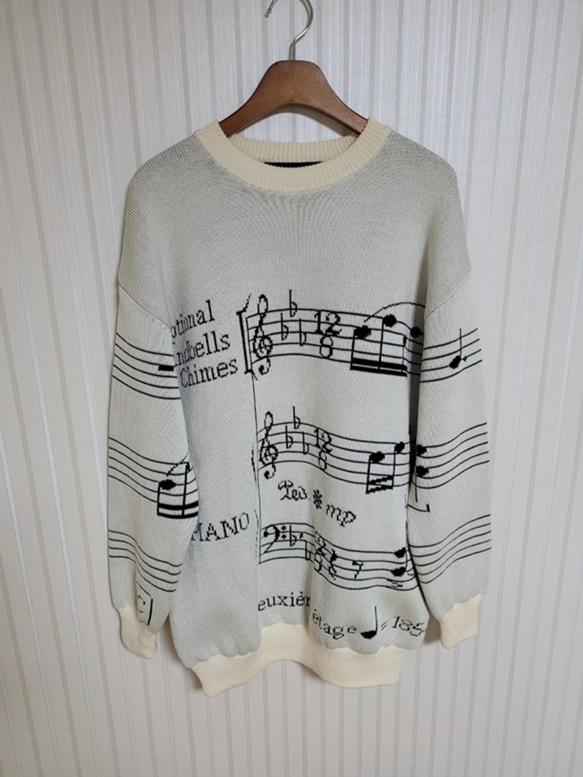 Louis Vuitton Partition Intarsia Music Note Sweater