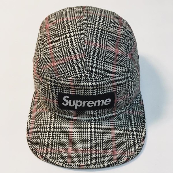 18SS Supreme Contrast Ripstop Camp Cap Royal 슈프림