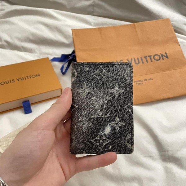 2019 Louis Vuitton Pocket Organizer Monogram Galaxy Black - M63873