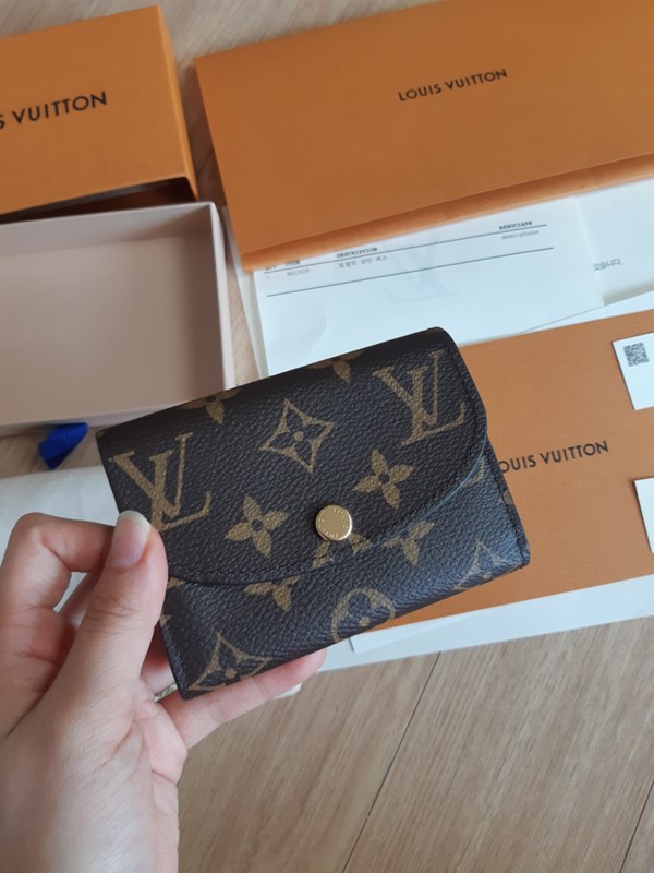 Louis Vuitton Rosalie Coin Purse M81455 Black 