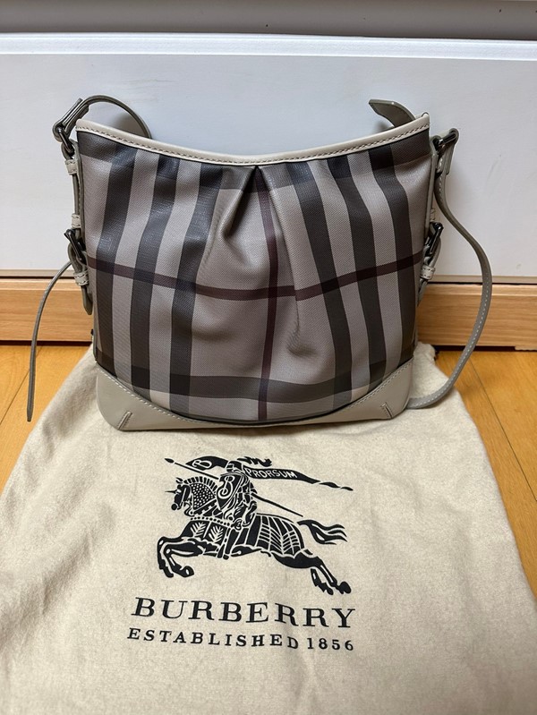 BURBERRY Smoked Trench Coated Canvas Hartham Crossbody Bag