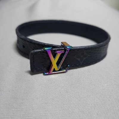 Louis Vuitton Prism Reversible Bracelet Monogram Eclipse Mini 14MM