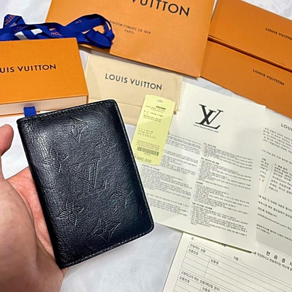 LOUIS VUITTON Organizer De Poche Brown/Orange M82547 Monogram